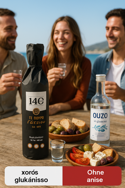 Gatsios Tsipouro ohne Anis – 700ml 40% | Traditioneller griechischer Tresterbrand