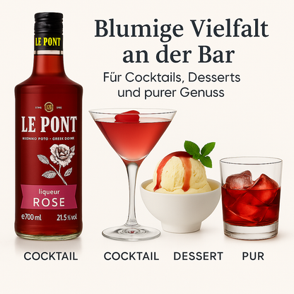 Vorteilspaket Le Pont Rosenlikör 6x 700ml