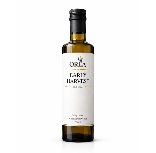 OREA Early Harvest Natives Olivenöl Extra – polyphenolreich, intensiver Geschmack, Olivenöl zum Verzehr, ohne Künstliche Zusätze – 500 ml 📦 Versand ab 01.03.26