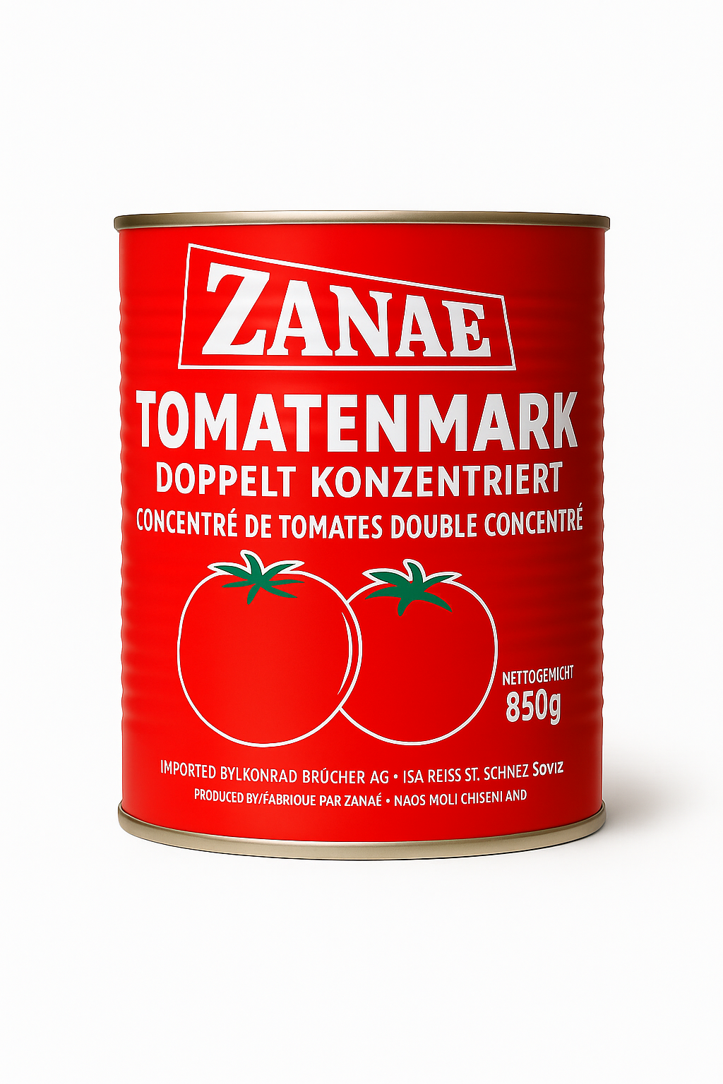 ZANAE Tomatenmark doppelt konzentriert 850g