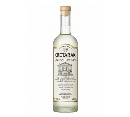 Tsikoudia Kreta Raki (Tsipouro) - Kretaraki ohne Anis 700ml mit