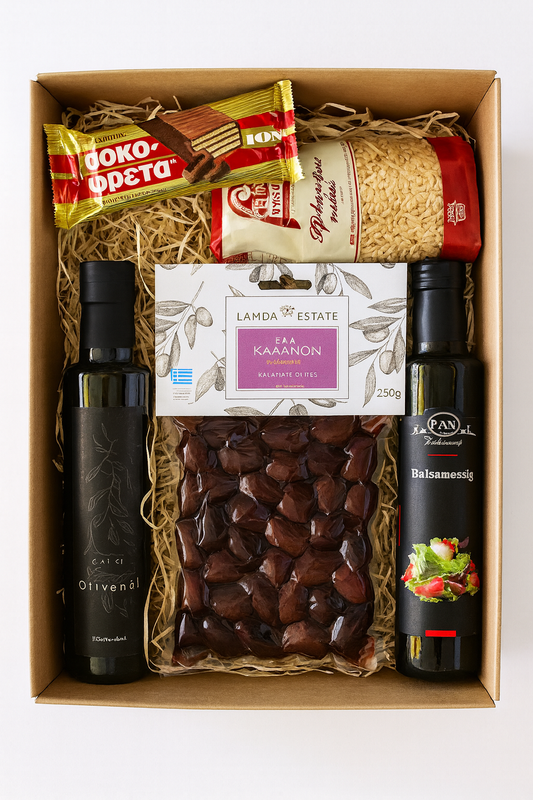 Öl Essig Greece Box OREA-Feinkost.de - Geschenk Box, Präsentkorb