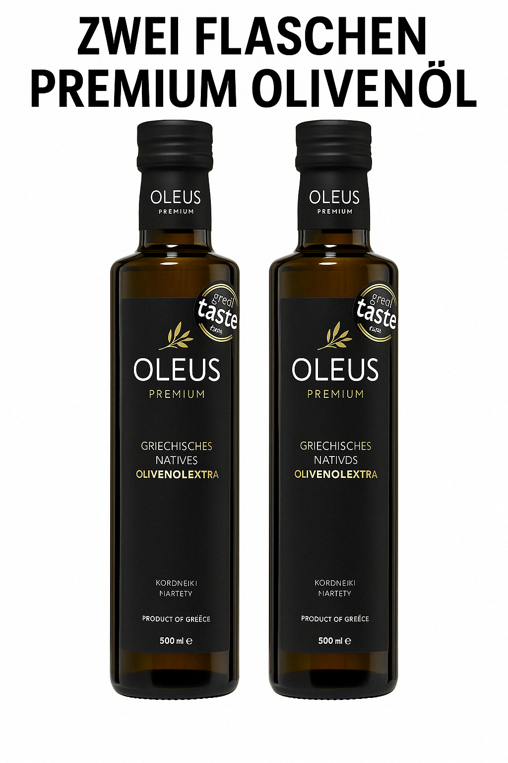 Oleus griechisches Olivenöl extra nativ - AWARD 1 Liter (2x500ml)