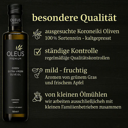 Oleus Griechisches Olivenöl 500ml Geschenk Box