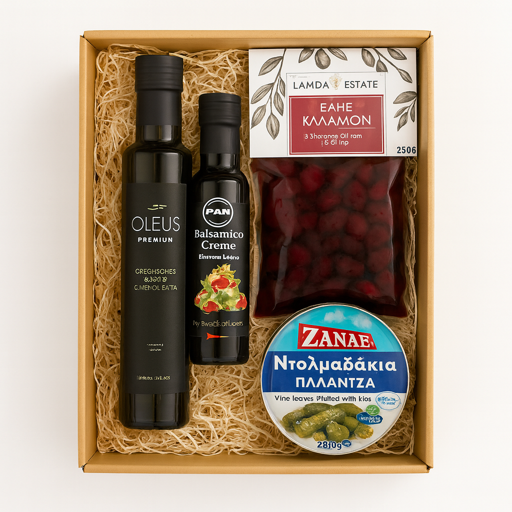 Meze Box OREA-Feinkost.de - Olivenöl Geschenk Box, Präsentkorb