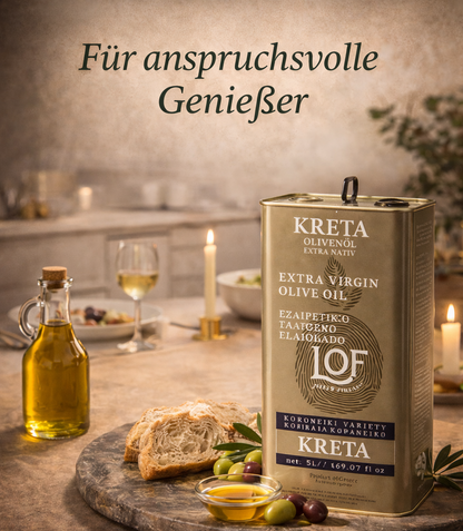 Kreta LOF griechisches Olivenöl 5 Liter extra nativ Kanister + Balsamico Creme 250g gratis
