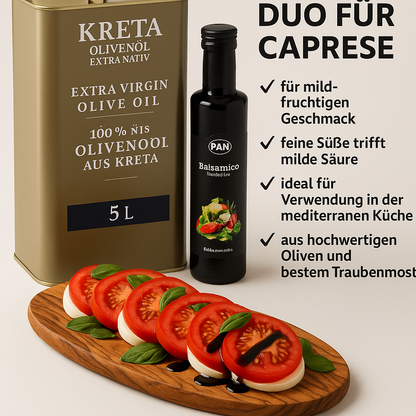Kreta LOF Olivenöl 5L extra nativ im Kanister + GRATIS Balsamico Essig (250 ml)