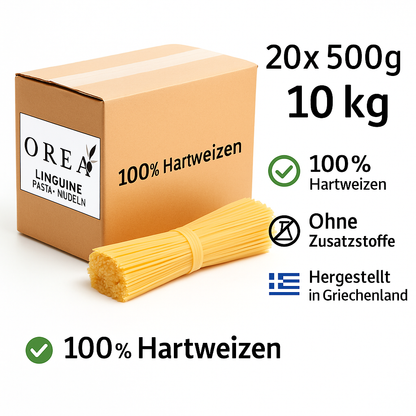 Linguine | Pasta Nudeln Großpackung 20x500gr (10Kg)