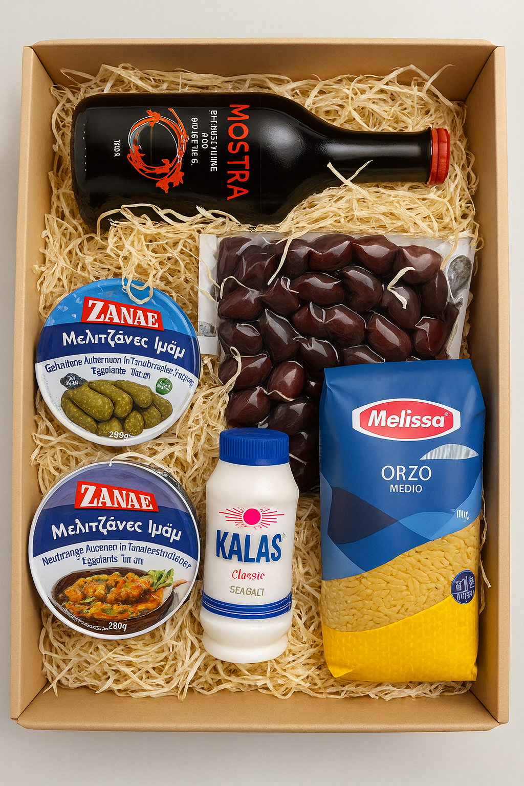 Imiglykos Rotwein Geschenkbox – Weihnachtliche Geschenk, Weingeschenk, Präsentkorb