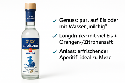 griechischer Ouzo Meltemi Gatsios 200ml