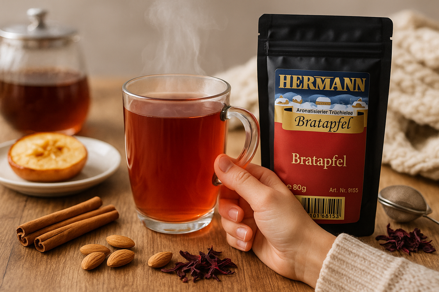 Tee Bratapfel, aromatischer Früchtetee 80g