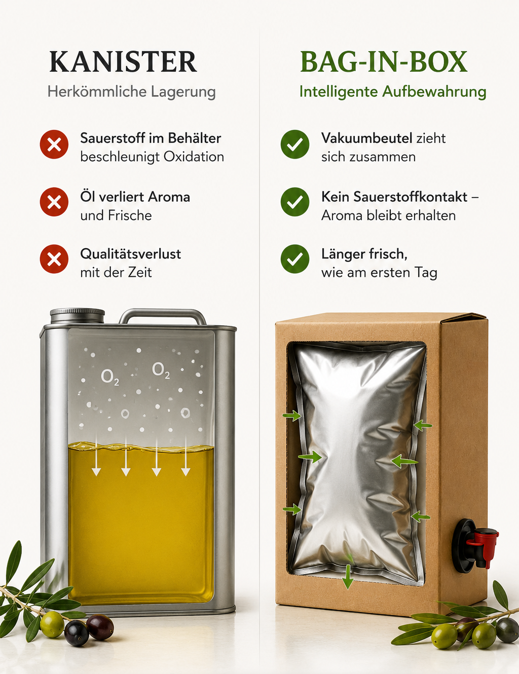 OREA-FEINKOST Bio griechisches Olivenöl nativ extra – Bag-in-Box 5 L