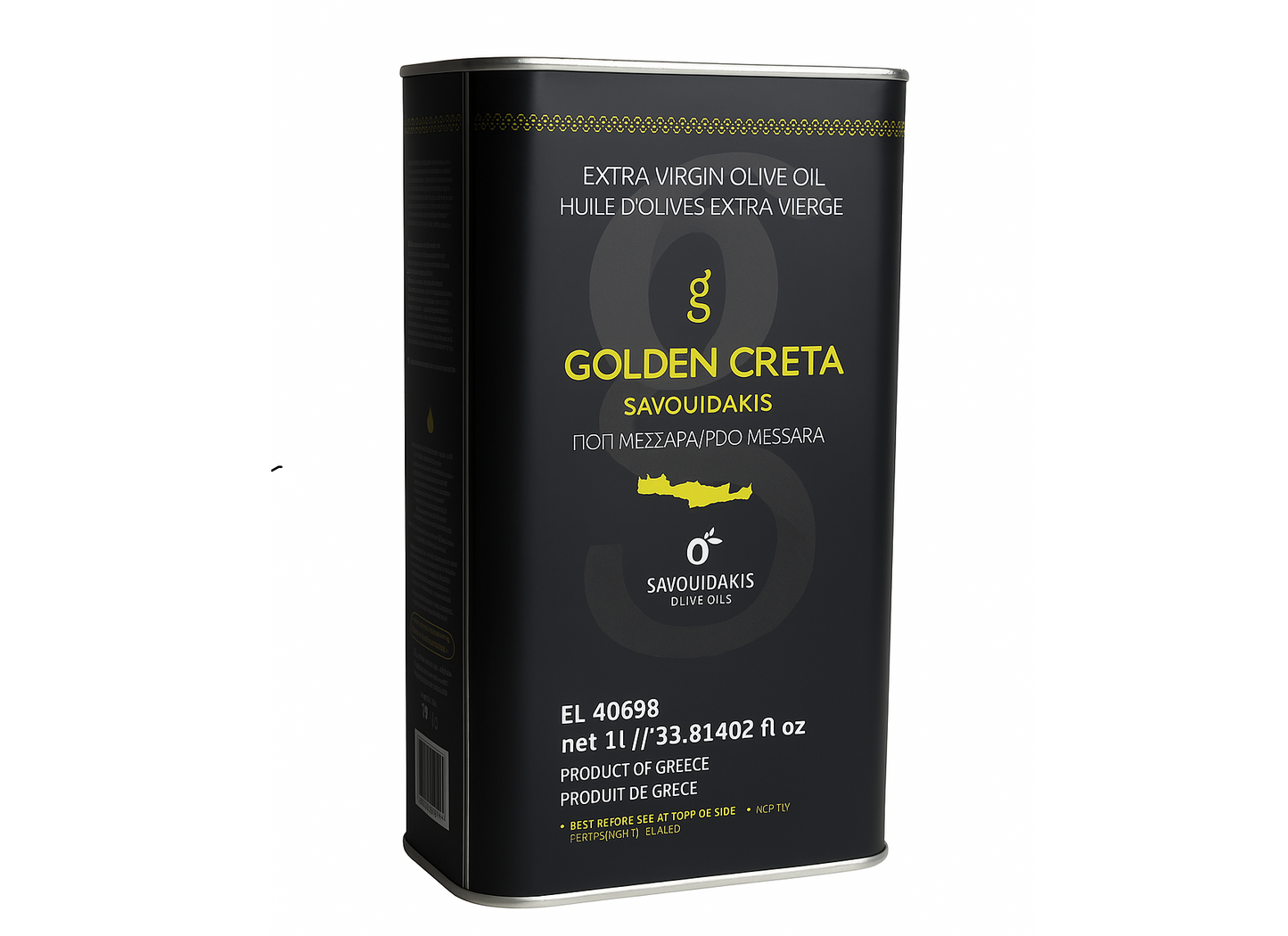 Golden Creta, natives Olivenöl extra aus Kreta 1 Liter Kanister, frische Ernte
