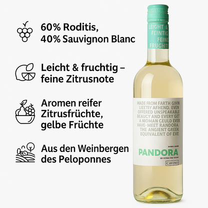 Cavino Pandora Weisswein 750ml