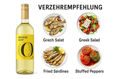 Retsina Omikron Weisswein geharzt 2x 750ml