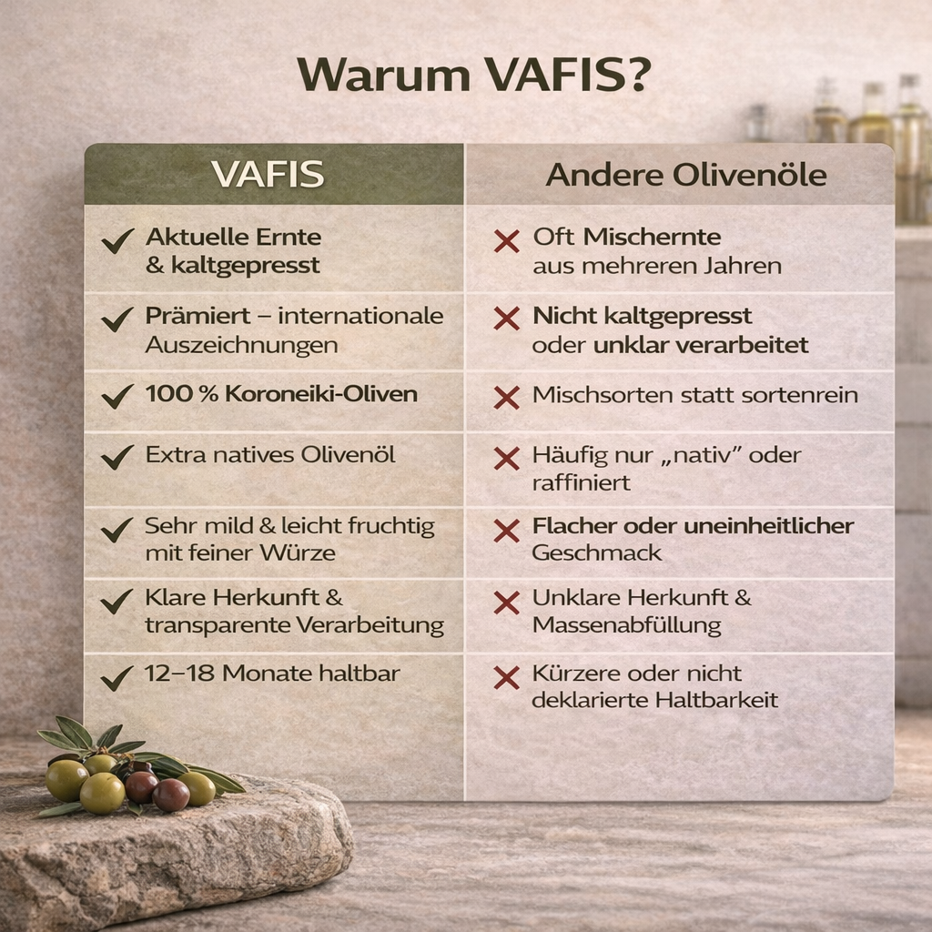 VAFIS Olivenöl 5L – 100 % Koroneiki aus Kreta – Frische Ernte - extra nativ griechisches Olivenöl | Meistverkauft (Kopie)