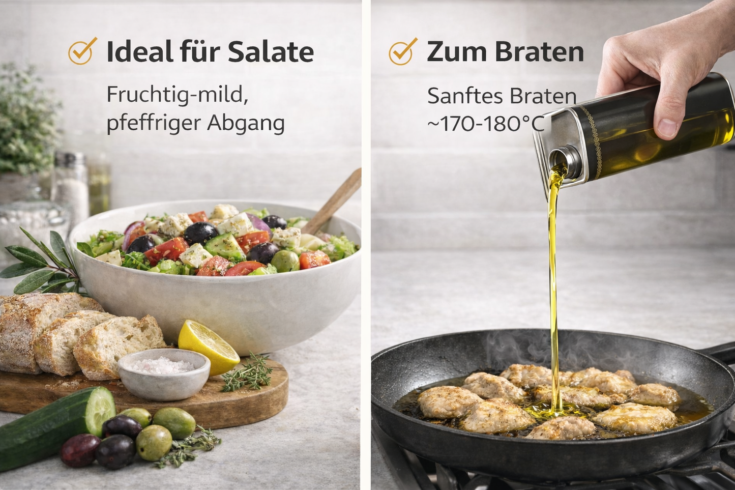 Golden Creta, natives Olivenöl extra aus Kreta 6x1 Liter Kanister - frische Ernte