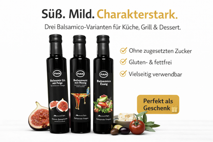OREA-FEINKOST - Probierset 3x250ml Balsamico Essig - Dressing
