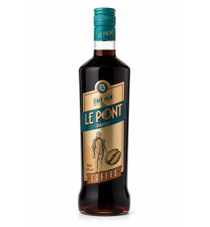 Le Pont Kaffelikör 700ml – Hochwertiger Kaffeelikör für Espresso Martini & edle Cocktails | Vollmundig & aromatisch