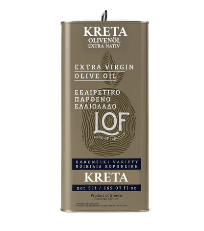 Kreta LOF griechisches Olivenöl 5 Liter extra nativ Kanister (mindesthaltbar unter 12 Monate)