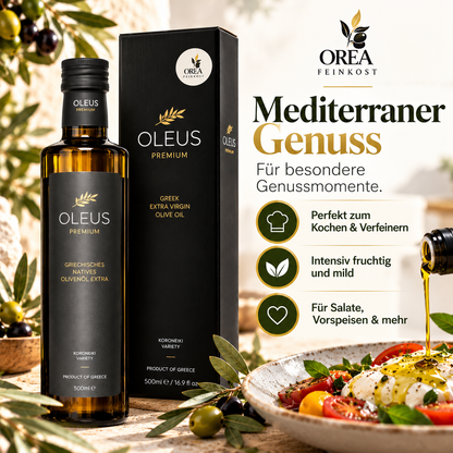 Oleus Griechisches Olivenöl 500ml Geschenk Box