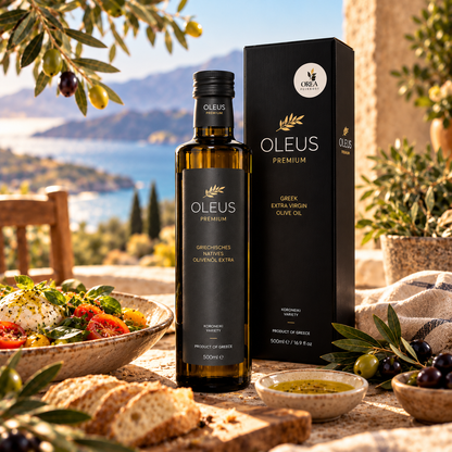 Oleus Griechisches Olivenöl 500ml Geschenk Box