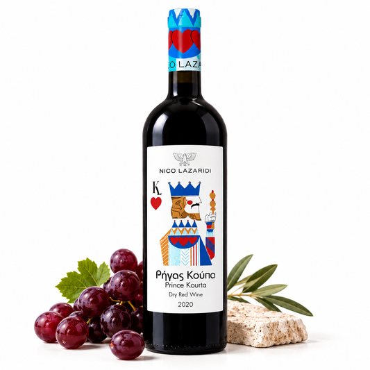 Nico Lazaridi King of Hearts Rotwein 750 ml – Trocken aus Griechenland | Cabernet Sauvignon & Merlot