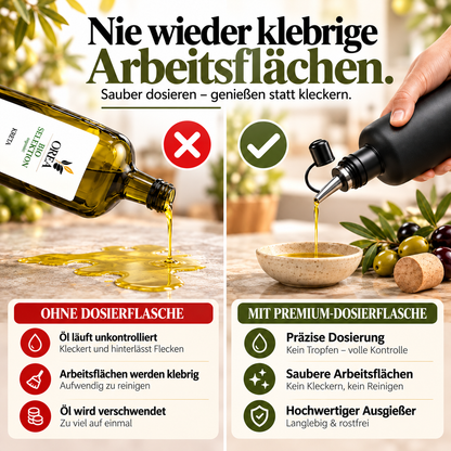 OREA Bio Olivenöl Extra Nativ aus Kreta – 3 x 1L (Ernte 2025/26) inkl. Premium Dosierflasche & Edelstahl-Ausgießer | frisch abgefüllt
