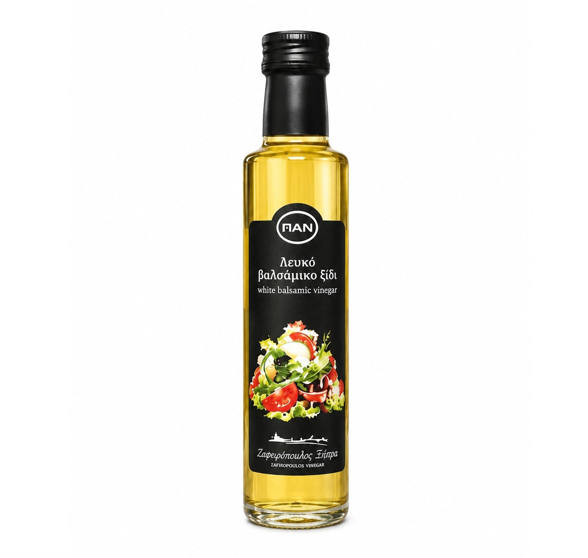 PAN Weißer Balsamico Essig 250ml – Mild & fruchtig, ohne Zuckerzusatz – Ideal für Salate, Fisch & Saucen