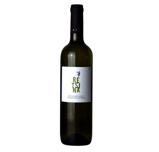 Papagiannakos Retsina - geharzter griechischer weißwein 700ml