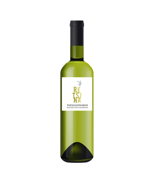 Papagiannakos Retsina - geharzter griechischer weißwein 750ml