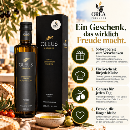 Oleus Griechisches Olivenöl 500ml Geschenk Box
