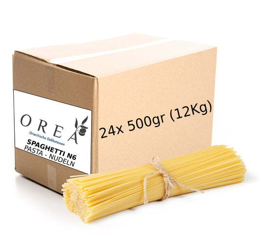 Spaghetti N.6 Pasta Nudeln Großpackung 24x500gr (12Kg)