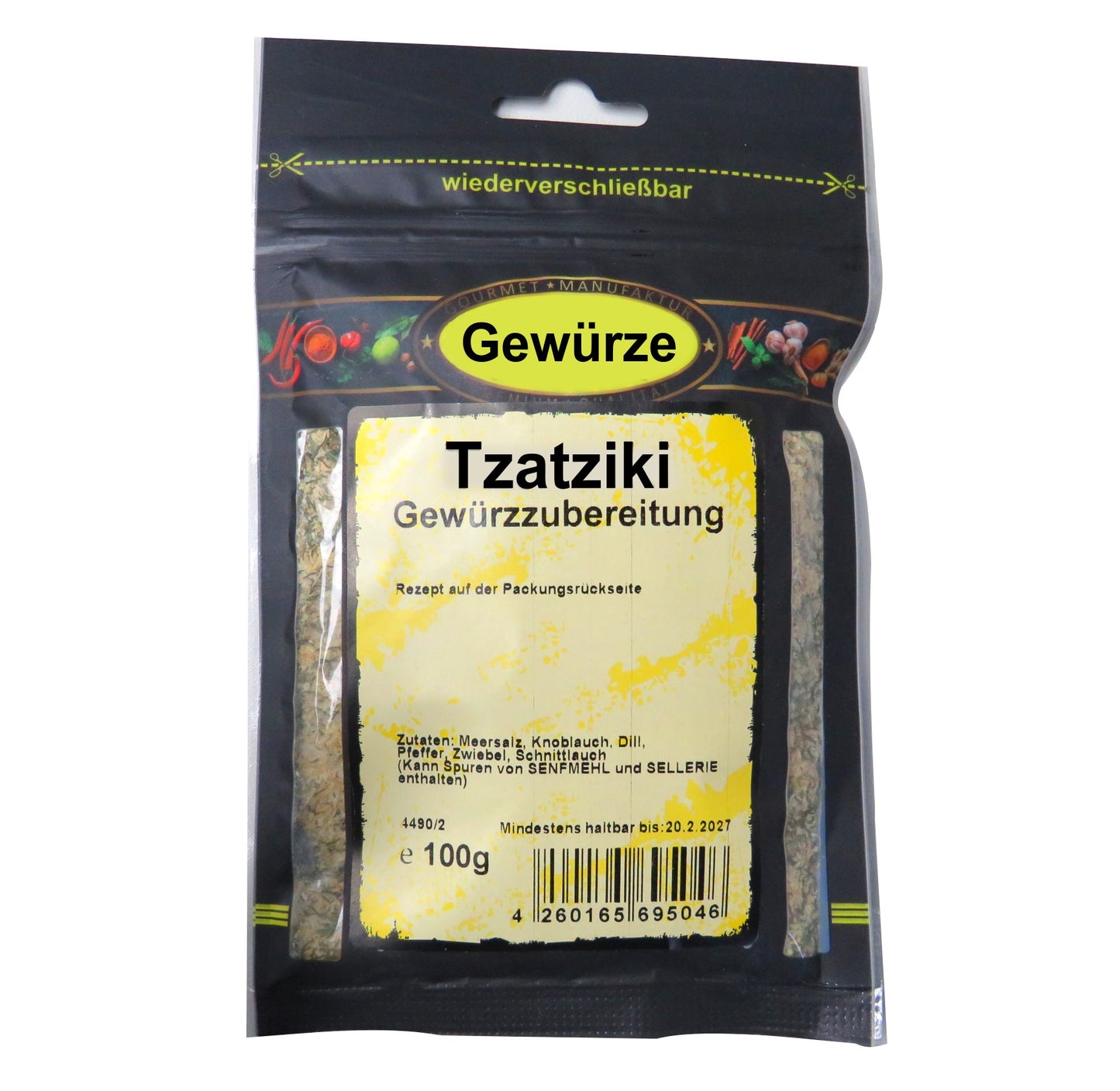 Tzatziki Gewürzmischung, Zaziki – Mediterranes Gewürz für Dips & Saucen (100g)