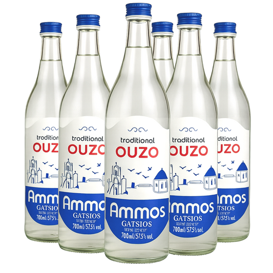 Ouzo Ammos mit Anis, griechischer Uzo Gatsios 6x700ml