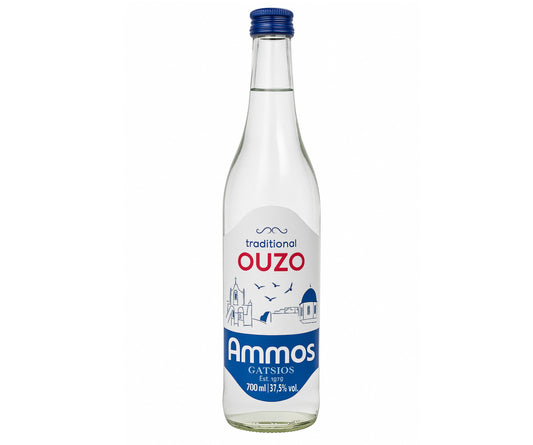 Ouzo Ammos mit Anis, griechischer Uzo Gatsios 700ml