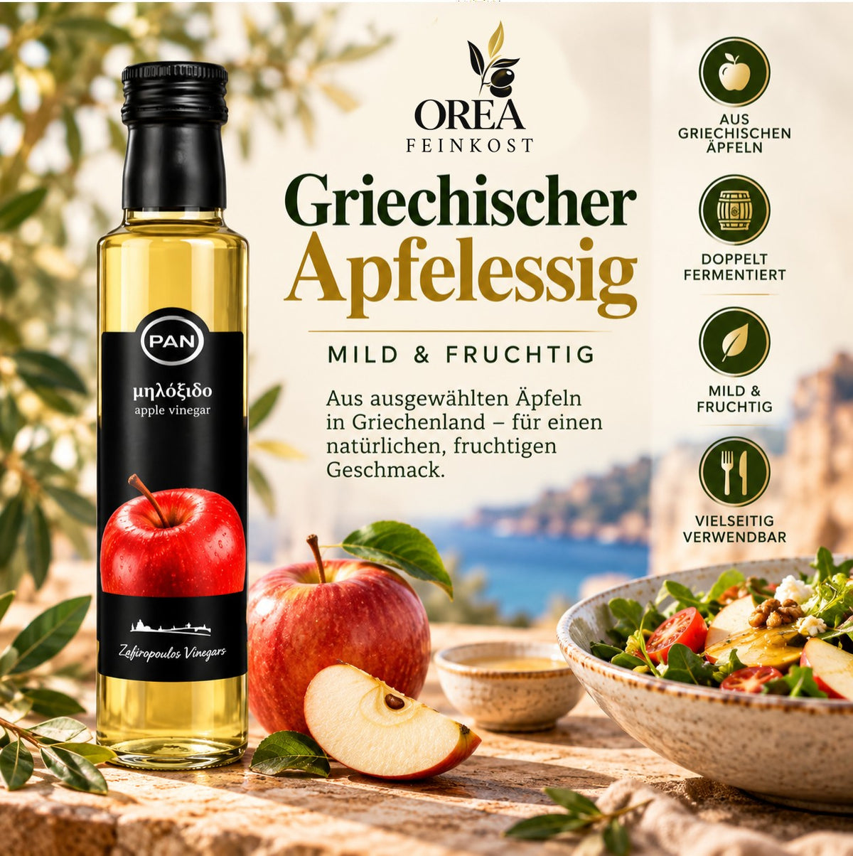 Apfelessig (klarer Essig) PAN 250ml