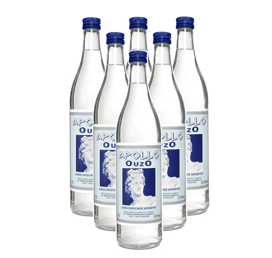 Apollo Ouzo, griechischer Original Uzo 6x 700ml
