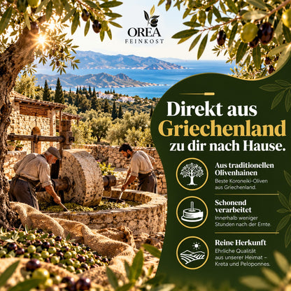 Lamda Estate Griechisches Olivenöl 5 L – Extra Nativ – 100 % Koroneiki – Kaltgepresst aus dem Peloponnes