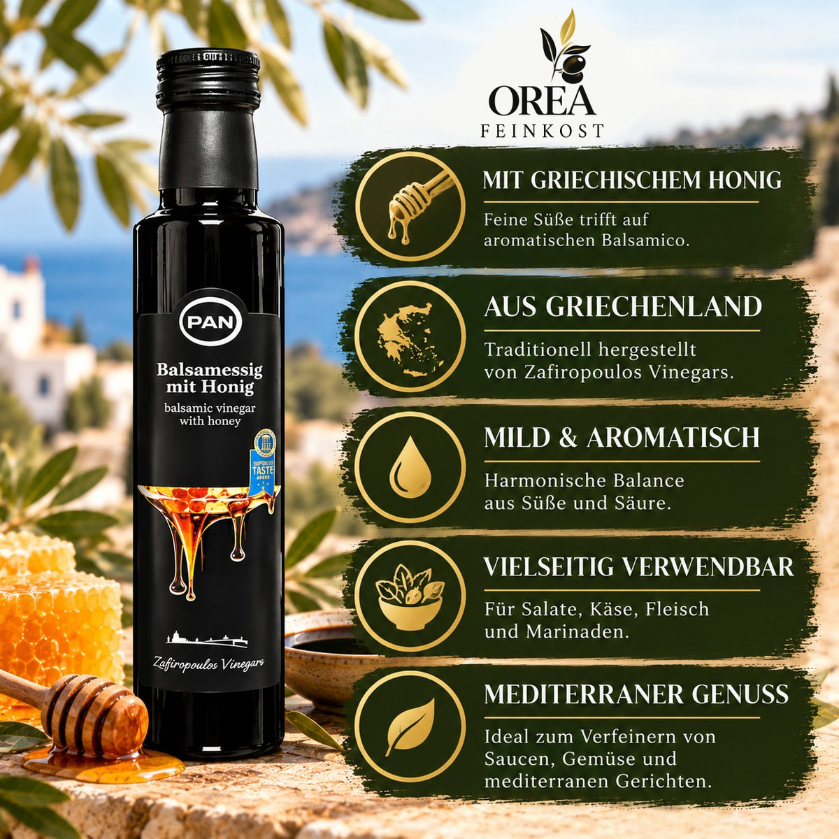 Balsamico Essig mit Honig PAN 250ml