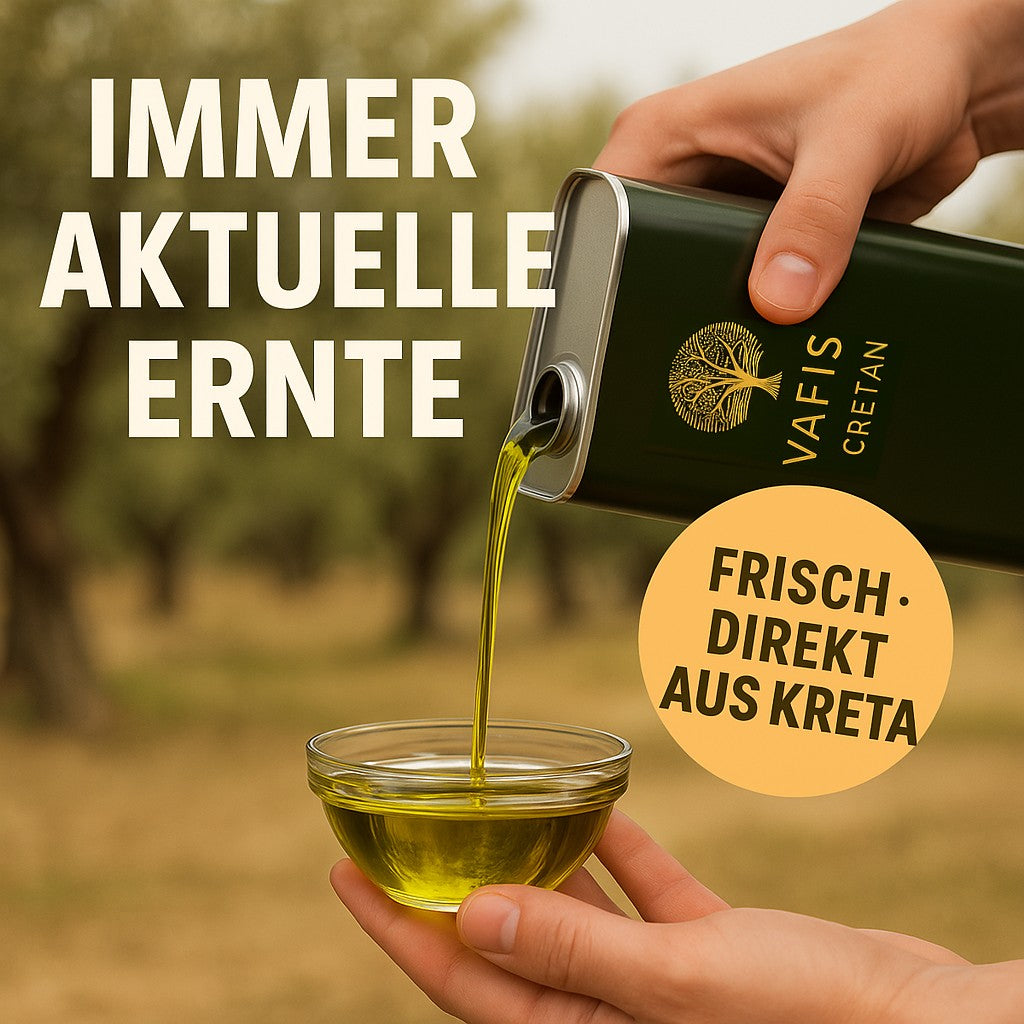 VAFIS Olivenöl 5L – 100 % Koroneiki aus Kreta – Frische Ernte - extra nativ griechisches Olivenöl