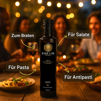 Kreta Black Lion Bio Griechisches Olivenöl extra nativ 2x750ml