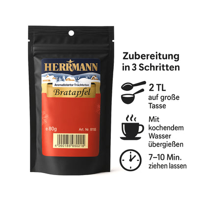 Tee Bratapfel, aromatischer Früchtetee 80g