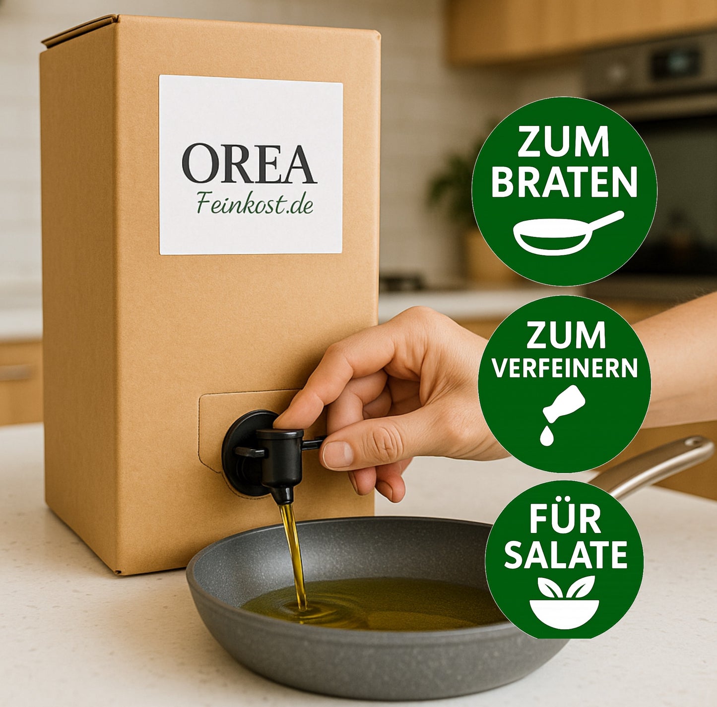 OREA-FEINKOST Bio griechisches Olivenöl nativ extra – Bag-in-Box 5 L