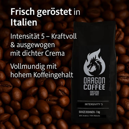 Genuss-Bundle: VAFIS Olivenöl 5L + Dragon Kaffeebohnen Barista 1kg – Premium-Qualität aus Kreta & Italien