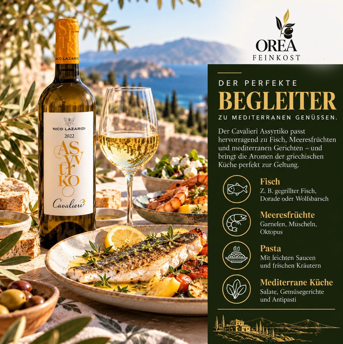 Nico Lazaridi Cavalieri Assyrtiko Weißwein 750 ml