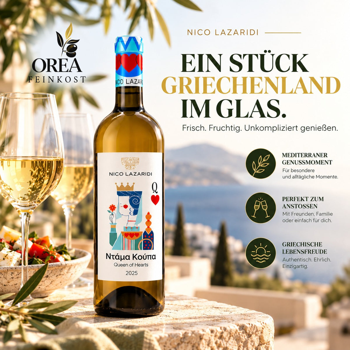 Nico Lazaridi Queen of Hearts Weißwein 750 ml