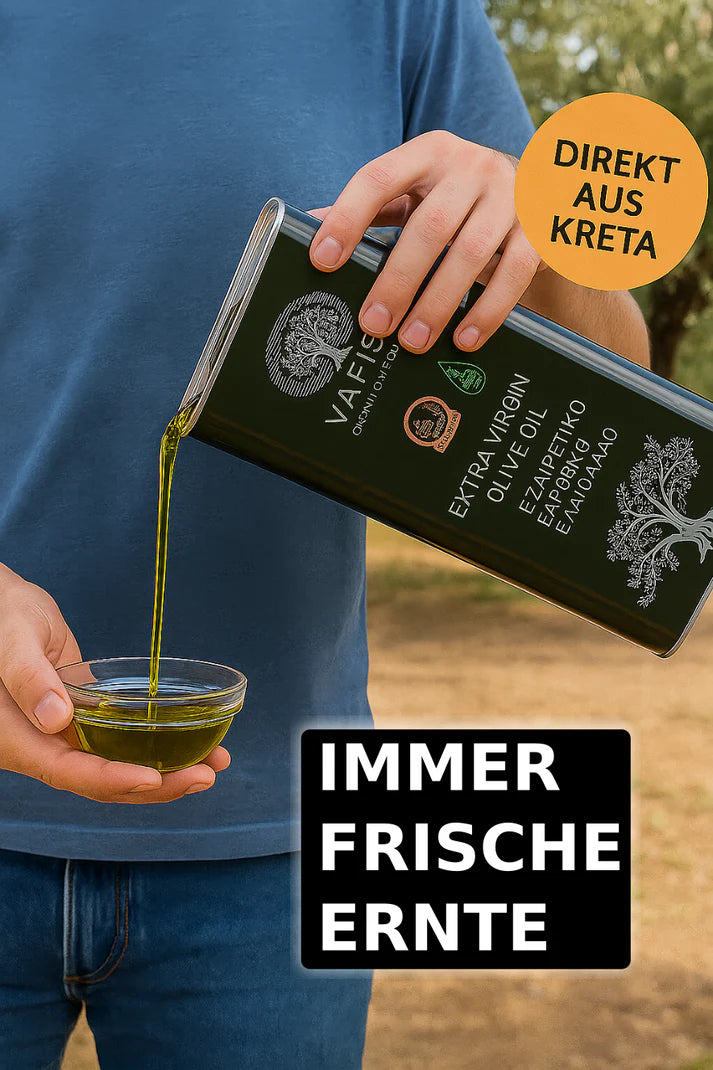 Genuss-Bundle: VAFIS Olivenöl 5L + Dragon Kaffeebohnen Barista 1kg – Premium-Qualität aus Kreta & Italien