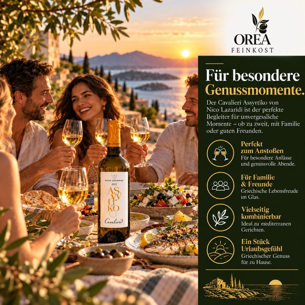 Nico Lazaridi Cavalieri Assyrtiko Weißwein 750 ml