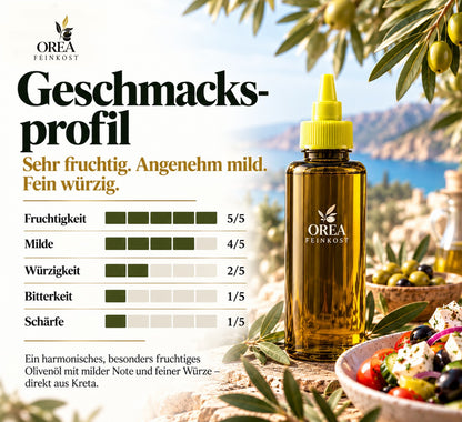 OREA Auswahl – 5L Extra Natives Olivenöl aus Kreta + 500ml Squeeze-Dosierflasche | Vorteilsset Limitiert | Ernte 2025/26